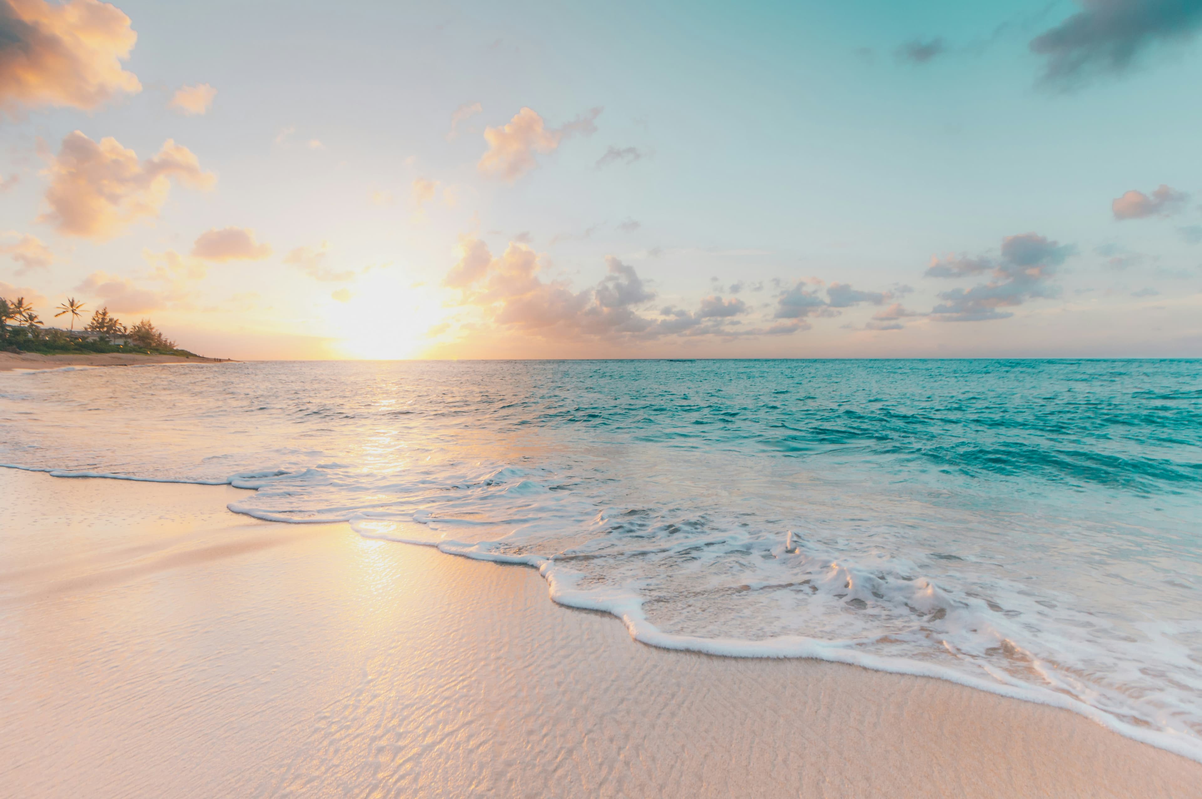 Sunrise over water